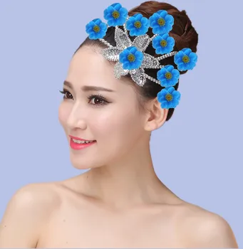 

Dance Headdress Classical Dance Headpiece Peach Blossom Plum Flower Dance Headwear