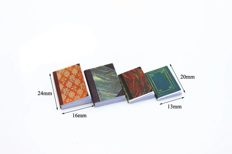 A01-X140 الأطفال طفل هدية لعبة 1:12 دمية مصغرة الأثاث مصغرة rement البسيطة كتاب مجموعة