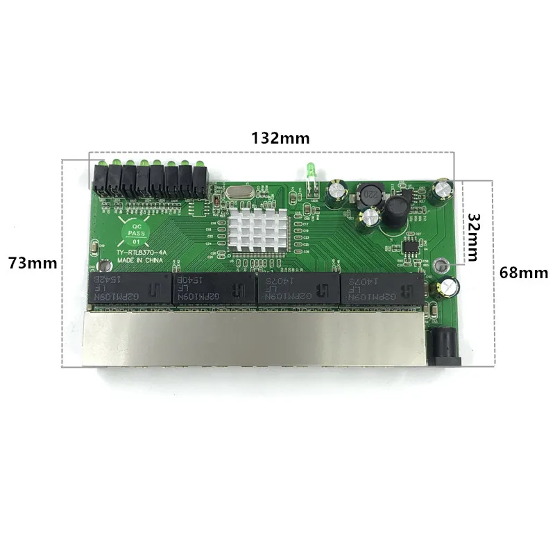 8-port Gigabit switch module is widely used in LED line 8 port 10/100/1000 m contact port mini switch module PCBA Motherboard 8-port Gigabit switch module is widely used in LED line 8 port 10/100/1000 m contact port mini switch module PCBA Motherboard