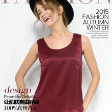 Летний Шелковый жилет для женщин из шелковистого шелка большой ярдов снаружи круглый воротник носить жилет без рукавов