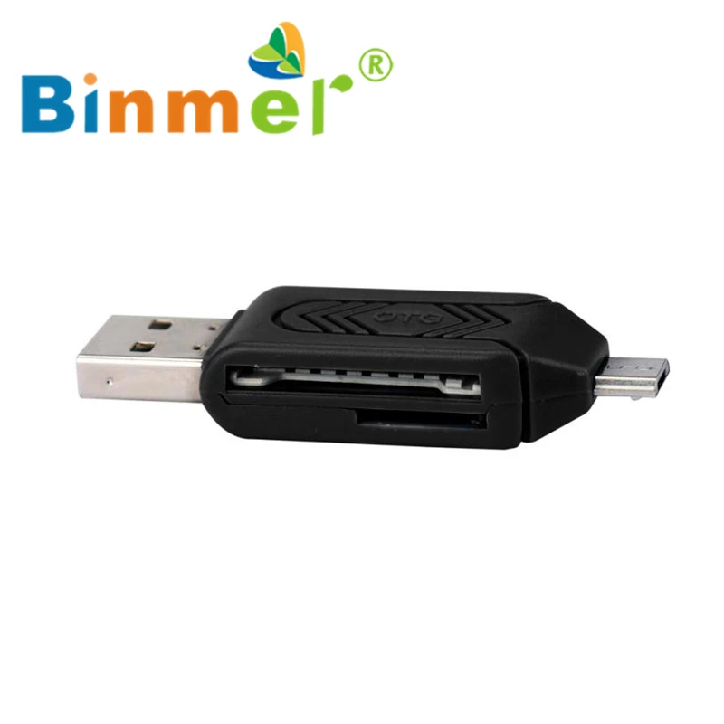 Mini-USB 2.0 + OTG Micro SD/SDXC TF Card Reader адаптер U Disk_KXL0629