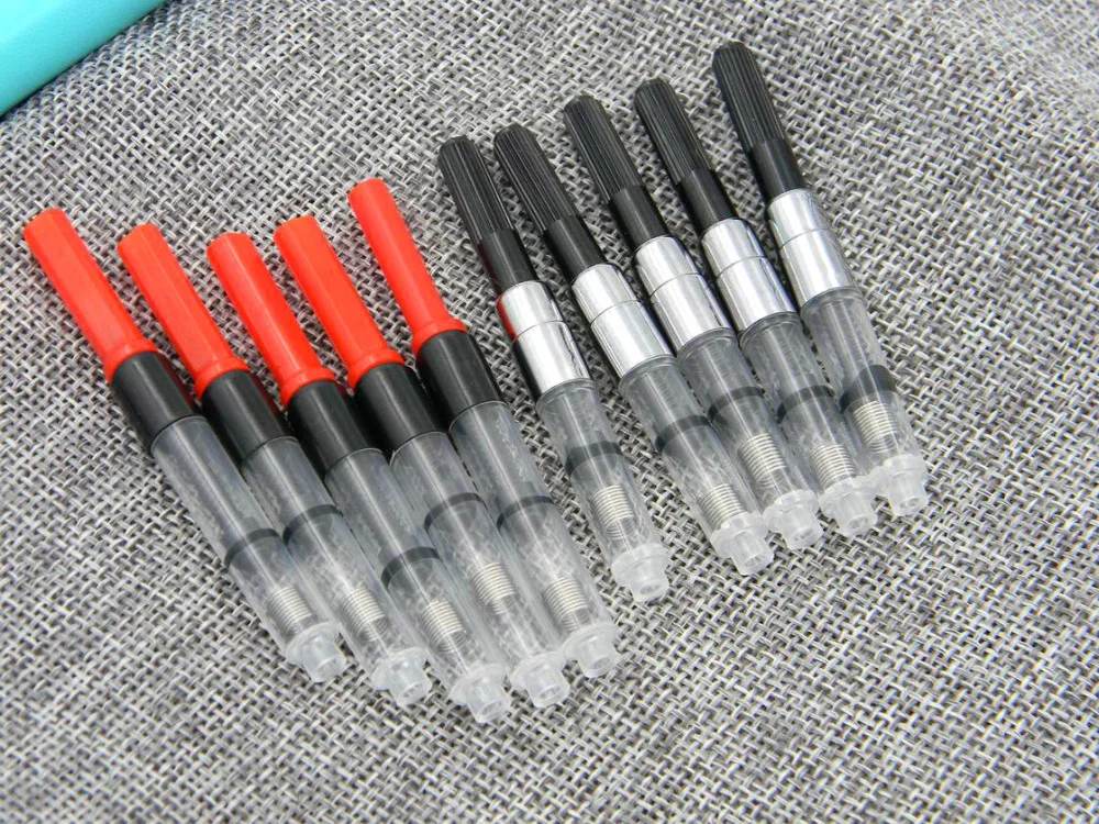 

5pc red or 5pc black metal GIFT 2.6MM standard pen INK converter