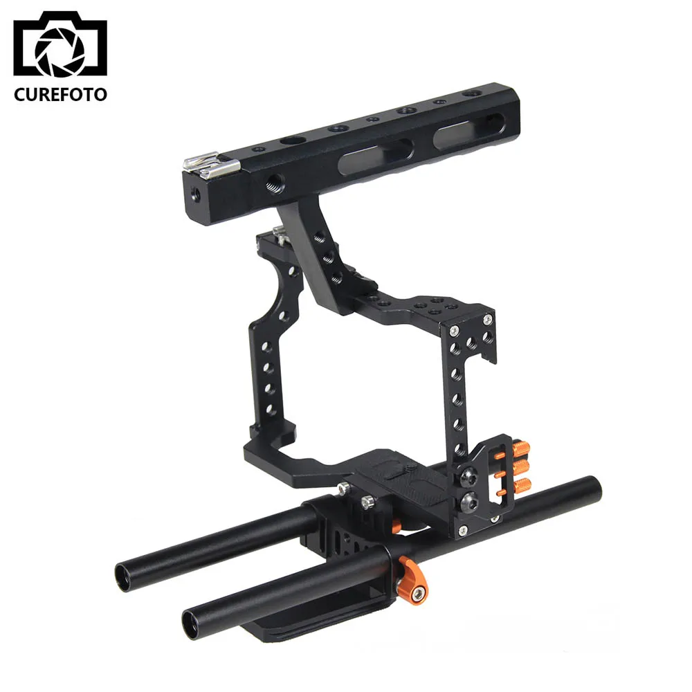 bilder für Handgriff dslr video stabilizer film film machen kamera käfig für panasonic gh4 sony a7 series kamera a7/a7ii/a7s/a7r/a7rii bilder für Handgriff dslr video stabilizer film film machen kamera käfig für panasonic gh4 sony a7 series kamera a7/a7ii/a7s/a7r/a7rii