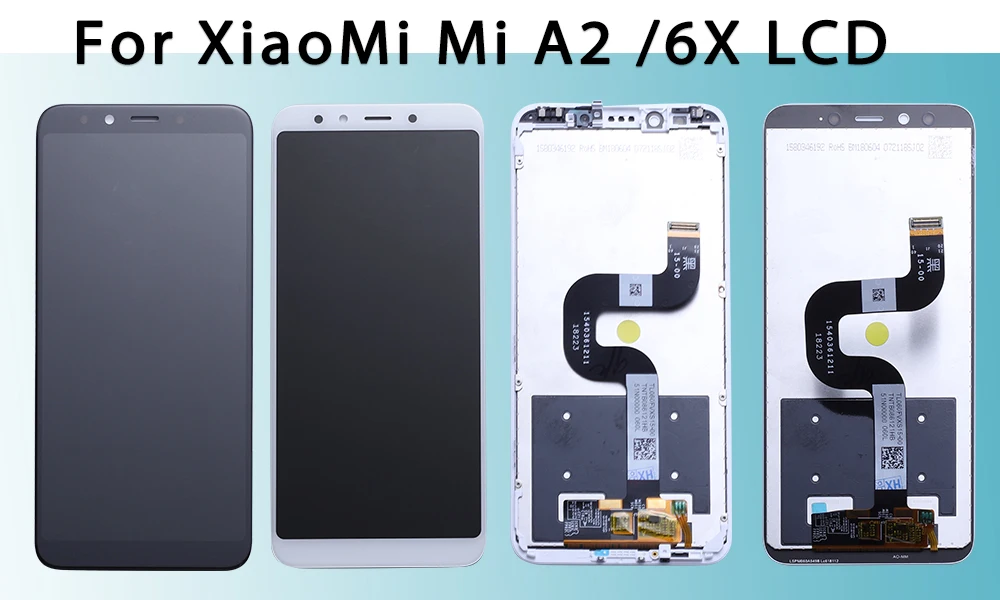 Для Xiaomi mi A2 mi A2 ЖК-дисплей дигитайзер сенсорный экран в сборе для Xiaomi mi 6X mi 6X запасные части белый 5,99 дюйма