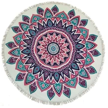 Пляжный коврик из микрофибры круглый пляжный полотенца путешествия спорт, йога на улице коврик