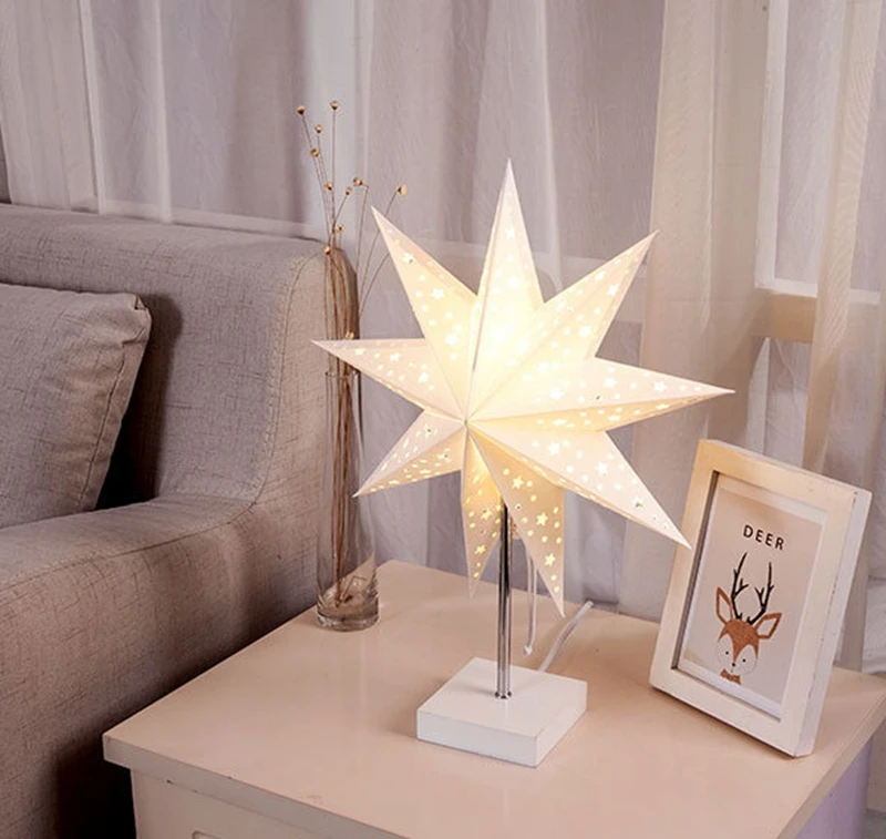 AC220V Creative Minimalist Modern Origami Pinwheel Star Bedroom Bedside Night Light Romantic Decoration Children Kid Gift (4)