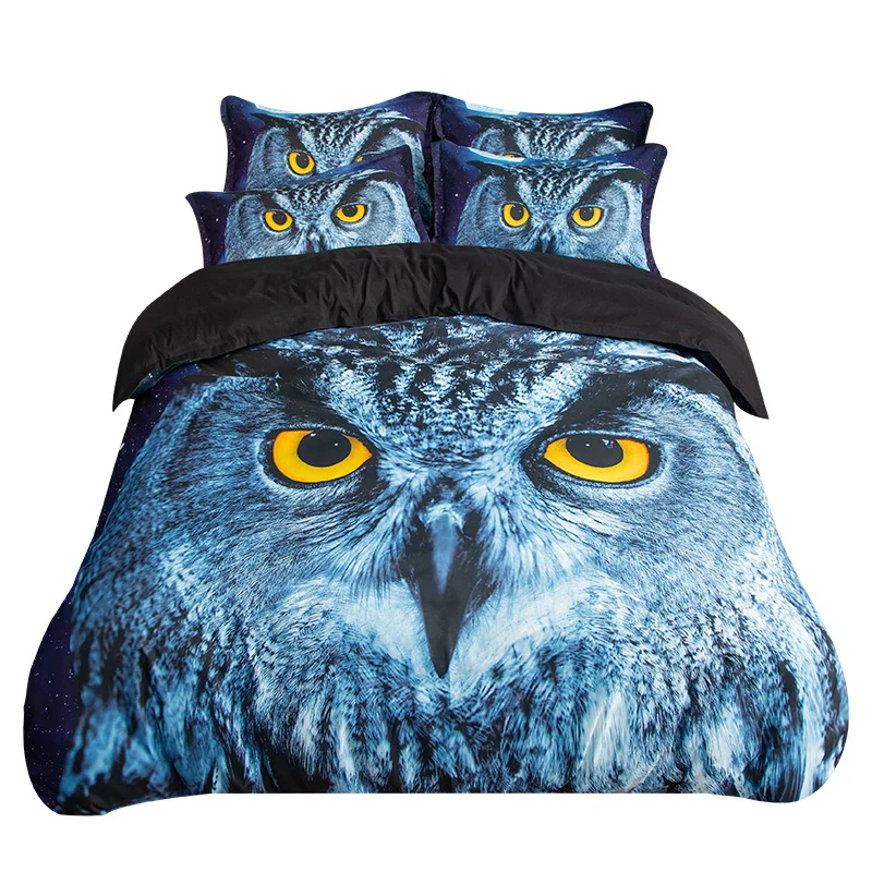 3D Owl Bedding Set Animal Duvet Cover Quilt Cover Pillow ...