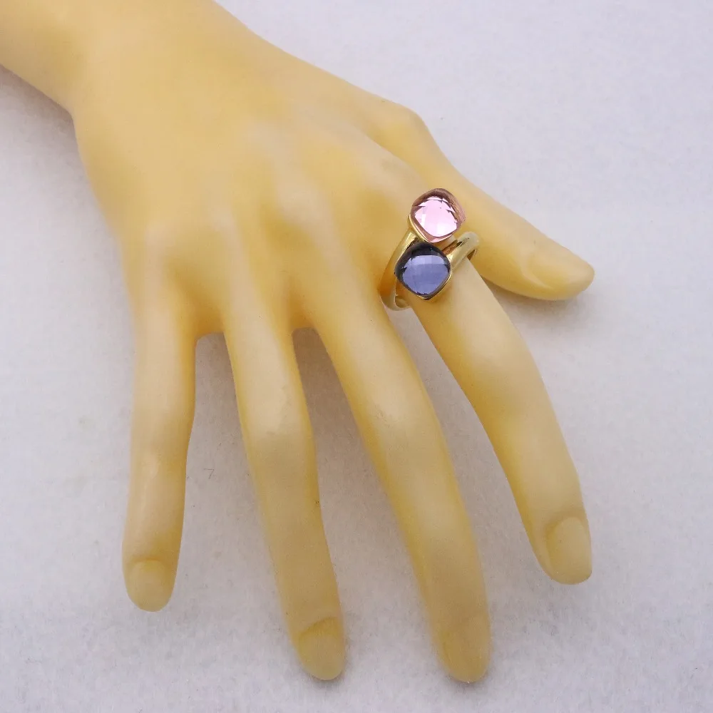 JSBAO Новое поступление двойное стекло камень нержавеющая сталь одна пара модное