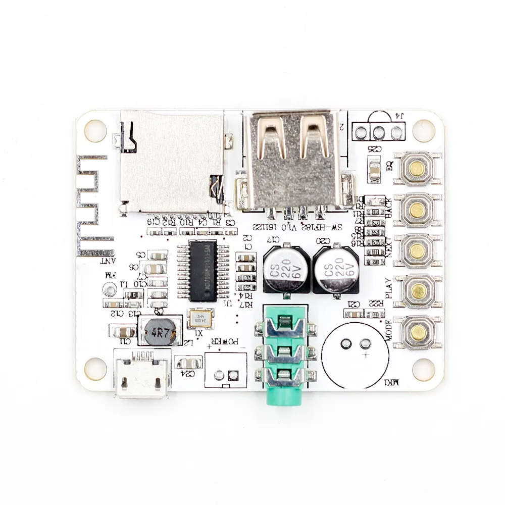 Bluetooth аудио приемник доска с USB слот карты памяти воспроизведения декодирования