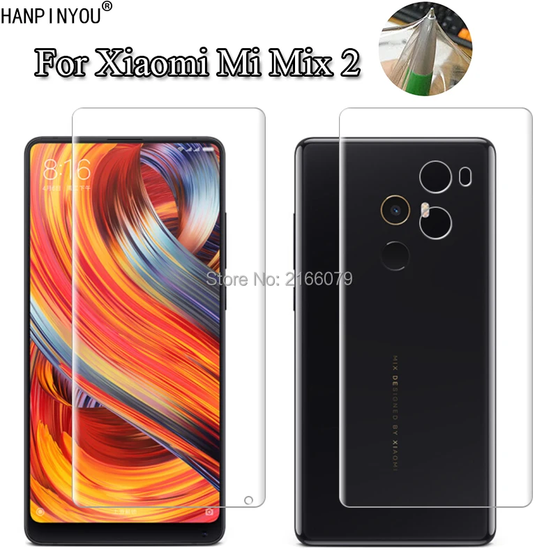 Мягкая ТПУ Защитная пленка для Xiaomi Mi Mix 2 Mix2 5 99 дюйма передняя и задняя полная