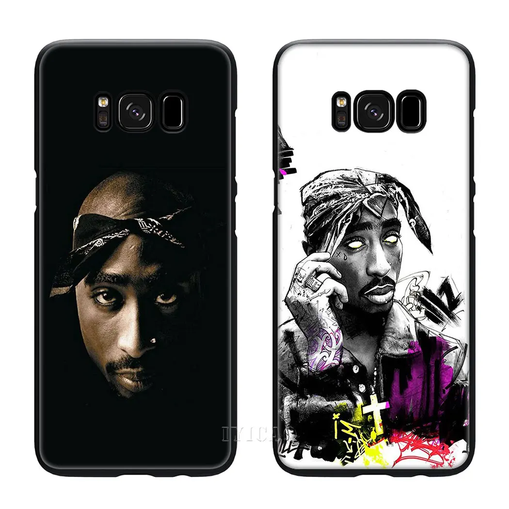 IYICAO хип хоп Тупак Мягкий силиконовый чехол для Samsung Galaxy S10 S9 S8 Plus S10e S6 S7 Edge