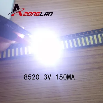 

FOR EVERLIGHT SMD 8520 LED Backlight 0.5W 8520 3V Cool white 50-55LM TV Application 500PCS