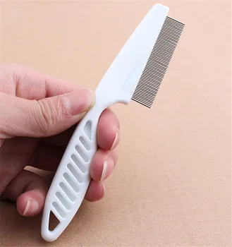 

DHL 400 pcs Pet Dog Hair Flea Comb Stainless Pin Dog Cat Grooming Brush Comb Clean Tool