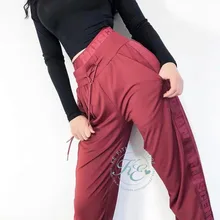 KE Pantalones de deporte mujer фитнес хипстер улица Рохо Негро ajustado tobillo con cordon cintura elastica брюки женские спортивные