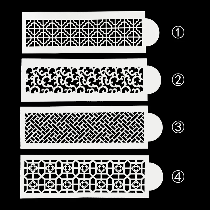 DIY ретро цветочным узором Пластик трафарет Pad торт кружева плесень посыпать Duster Спрей украшения выпечки инструмент формы FQ4157