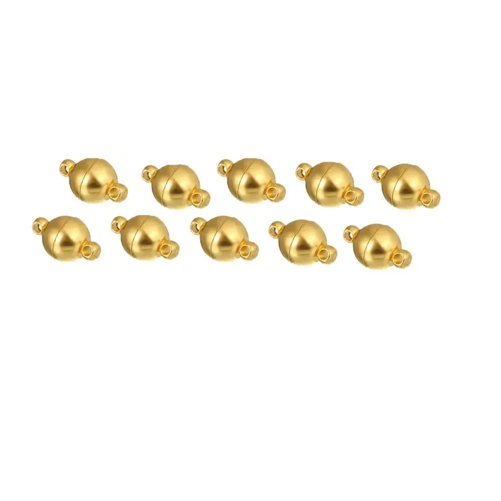 

10pcs Round Strong Magnetic Clasps for Bracelets Necklace Dia 6mm End Clasps For Jewelry Making