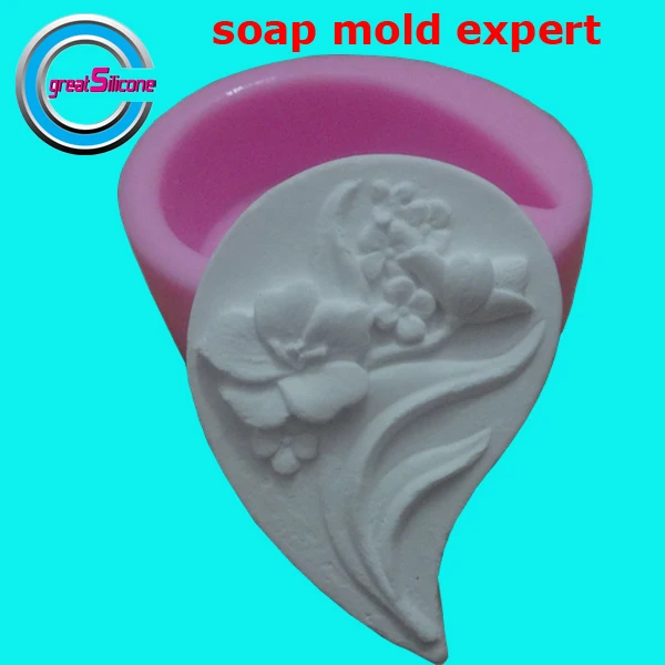 

Flower 3D Silicone Soap Mold Heart Design DIY Silicone Mold for Soap Making