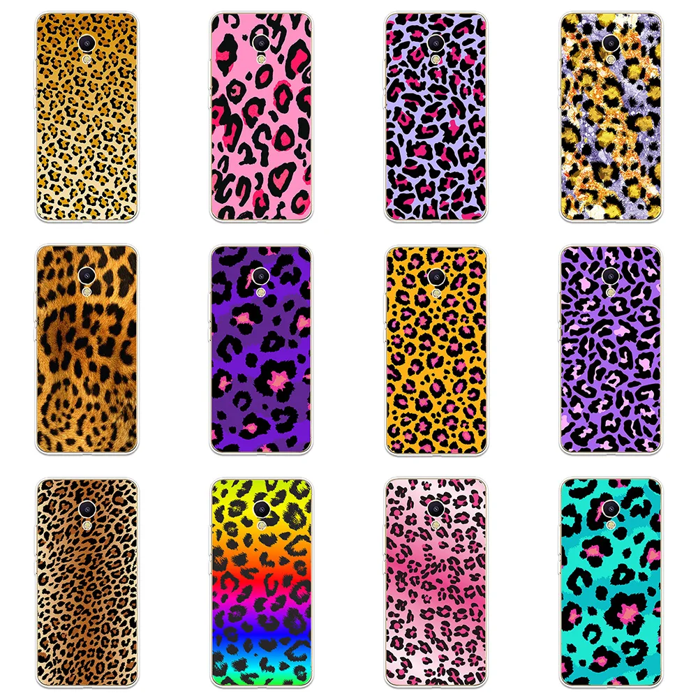 Leopard Print Patterned Silicone Phone Case Couqe Fundas For Meizu M3 M5 M6 NTOE M3S M5S M5C M6S M6T Shell Soft Cover |
