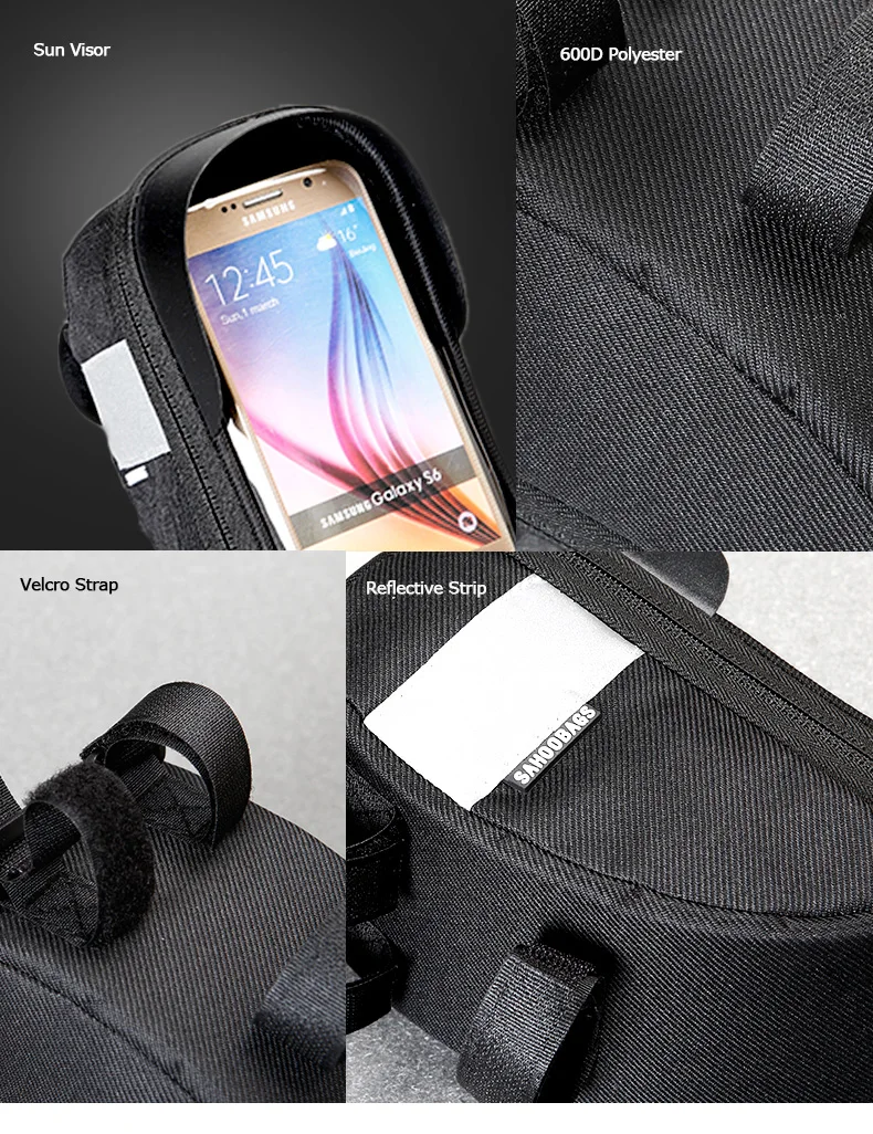 Top Sahoo 112003 Cycling Bicycle Bike Head Tube Handlebar Cell Mobile Phone Bag Case Holder Case Pannier Carrier For 6.5in Phone 9 Top Sahoo 112003 Cycling Bicycle Bike Head Tube Handlebar Cell Mobile Phone Bag Case Holder Case Pannier Carrier For 6.5in Phone 9