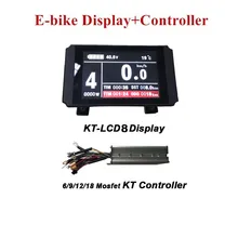 Электронный велосипед дисплей KT-LCD8 красочный дисплей+ контроллер для электрического велосипеда контроллер KT