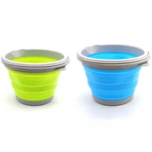 

5/10L Collapsible Silicone Ice Bucket New Food Grade Champagne Beer Wine Cooler Folding Ice Cube Bucket Bar Accessories Home Bar