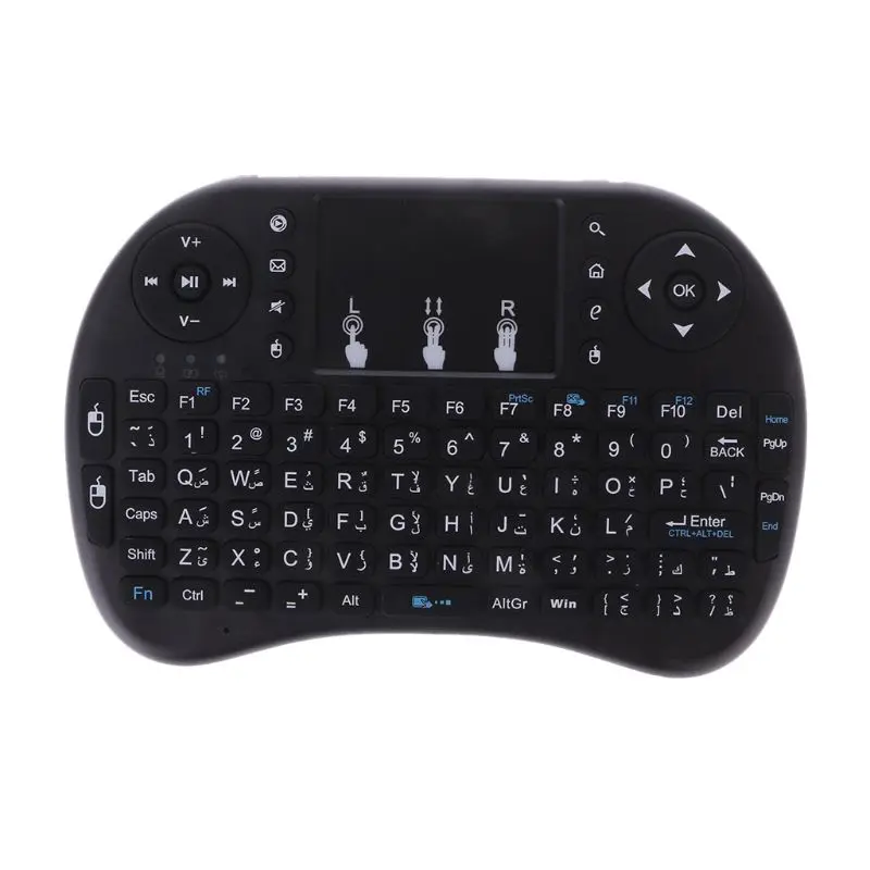 Русская i8 2,4 ГГц Беспроводная клавиатура Air mouse Touchpad для Android tv BOX PC