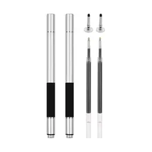 2 в 1, прецизионный стилус с заправкой и дисковым наконечником, емкостный сенсорный стилус для мобильного телефона, планшета, упаковка из 2 шт