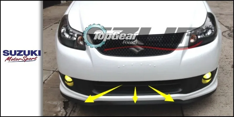 Defletor para Suzuki Saia para Amigos Bumper Lábios Wagon - Karimun Estilo Carro Tuning Spoiler Dianteiro Body Kit Tira Lip mr 14 Saia Para Amigos Body Kit tira
