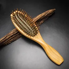 Ручной работы зеленый сандалового дерева Инструменты для укладки расчески Air сумка Щетка для волос кисть Detangle Здоровый Уход массаж Антистатический расческа