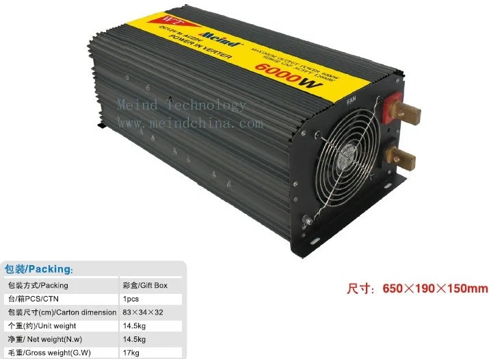 

6000W Power Inverter 24V DC to 220V AC Converter Car Inverters AC Adapter Power Supply Wholesale Dropshipping