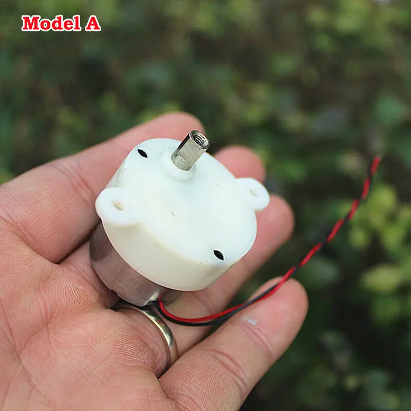 

DC 3V 5V 6V 5RPM Slow Speed Reducer Micro Mini 300 Turbo Worm Gear Motor 32mm Gearbox Threaded shaft DIY Toy Hobby Model