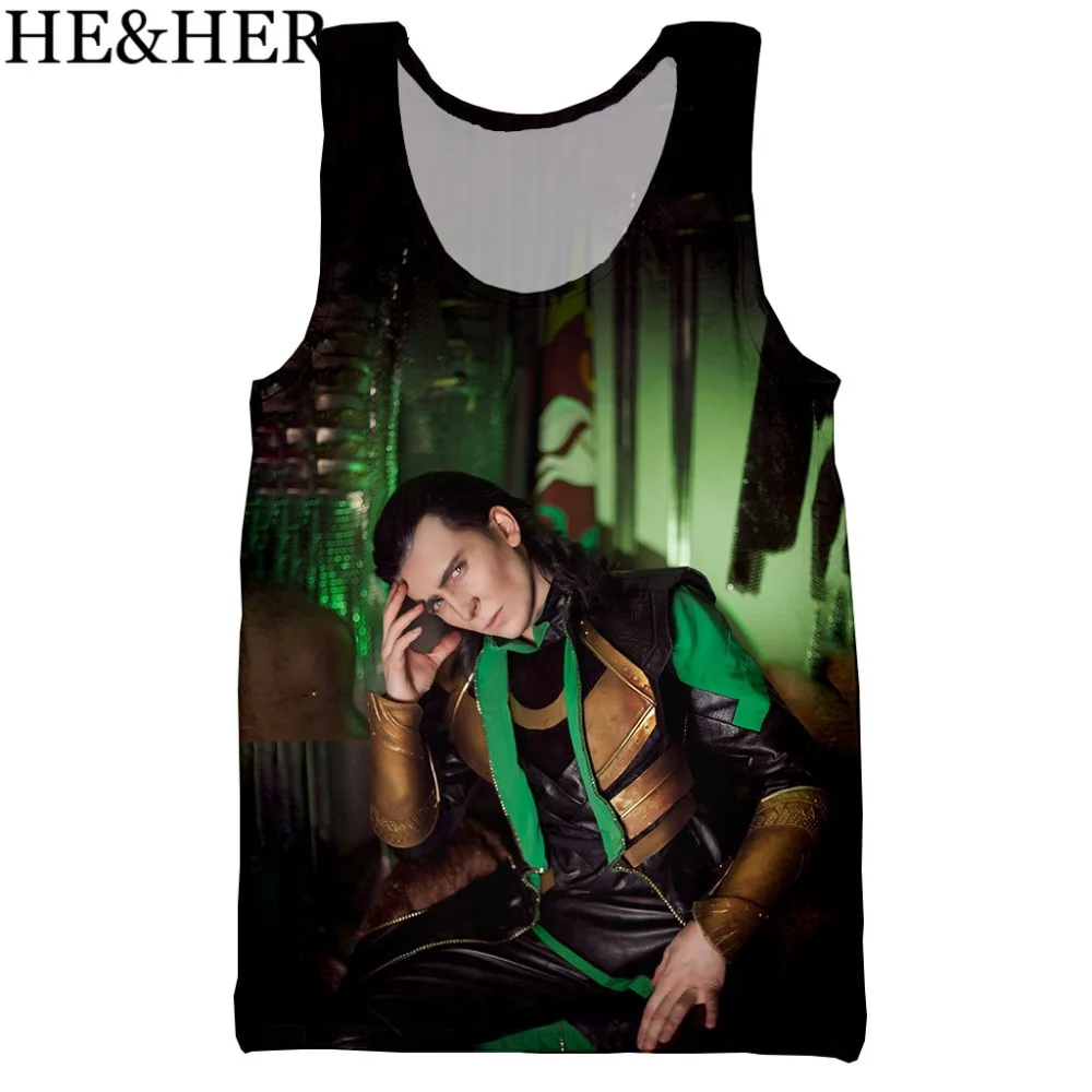 Я Локи Шерлок милый 3d принт унисекс майка мужская мода крутая летняя майка на бретелях Рабочая Мужская Женские топы Холтер майка