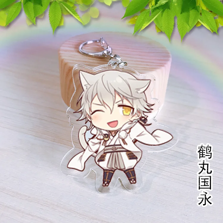 Аниме Touken Ranbu Online Munechika Kogitsunemaru Fox Hotarumaru Подвески Акриловый Брелок фигурка модель
