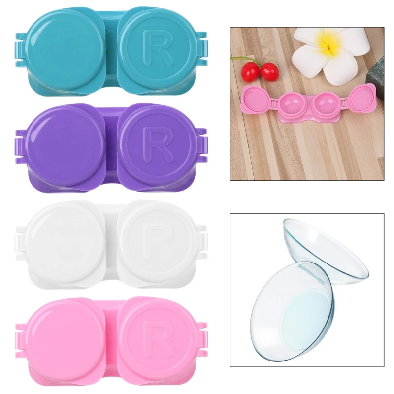 New Plastic Contact Lens Box Candy Color Eyewear Holder Travel Portable