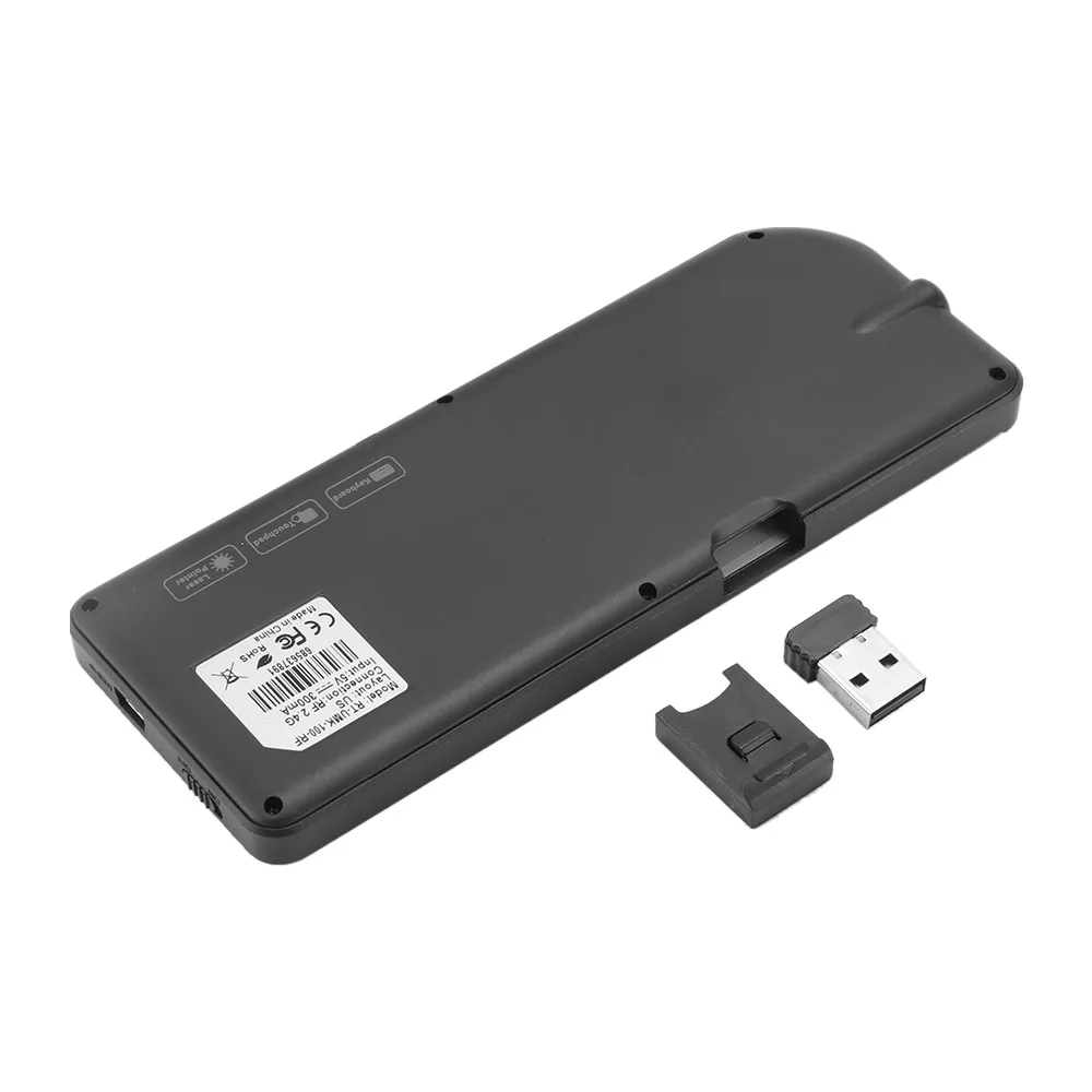 Оригинальная портативная беспроводная мини клавиатура 2 4G мышь USB тачпад мыши