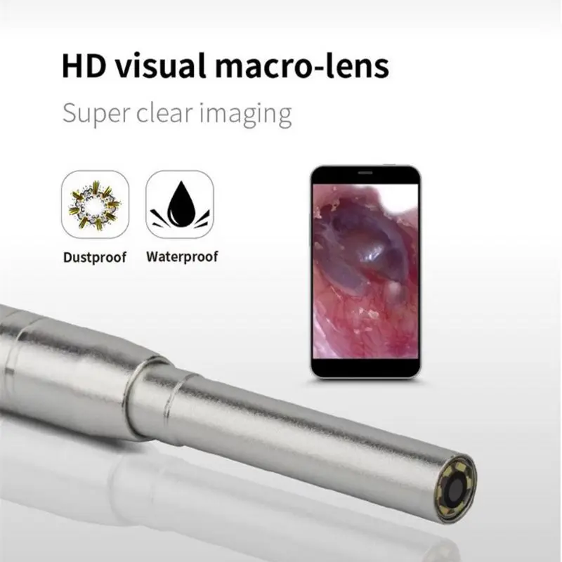 3,9 мм 4,5 мм 5,5 мм Камера-Эндоскоп для чистки ушей 1,0 мегапикселя бороскоп Инспекционная камера инструмент для ушей для Android PC