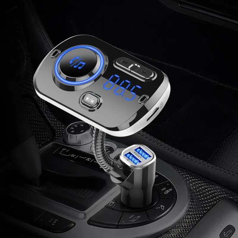 Беспроводной Bluetooth автомобильный mp3-плеер Комплект передатчик с ЖК-дисплеем два порта usb зарядное устройство fm-плеер Hands-Free автомобильный модулятор аксессуары