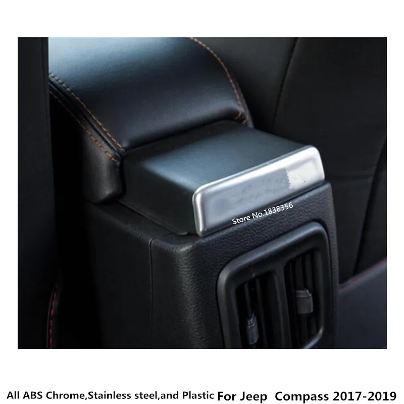 Для Jeep Compass 2017 2018 2019 2020 покрытие автомобиля ABS серебро подлокотник перила обрезки