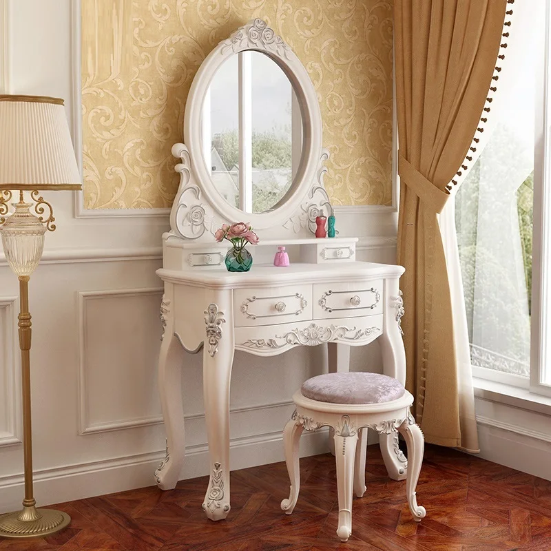 Туалетный столик для Coiffeuse Avec Miroir Toaletka Dormitorio Makeup Vanity Aparador Настольный корейский кварто мебель для спальни Penteadeira - Цвет: Version L