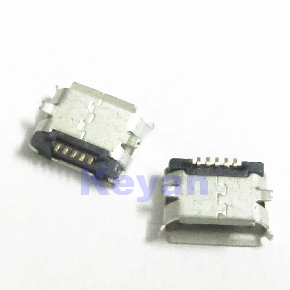 100 шт. Micro USB 5P 5-контактный разъем для зарядки мини | Электронные компоненты и