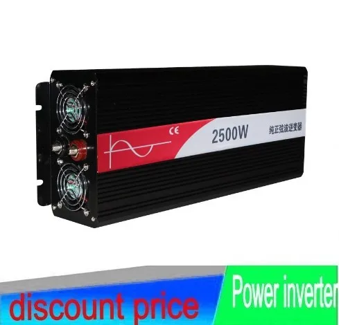 

2500W output Pure Sine Wave Power Inverter 12V to 110V/220V~240V power converter 5000W Peak power