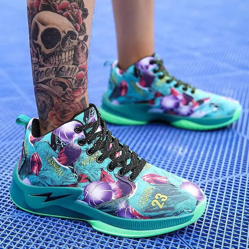 JYRhenium 2018 nuevo tamaño grande hombres zapatos De Baloncesto antideslizante Zapatillas De Baloncesto Zapatillas De deporte Zapatillas De Baloncesto adolescentes verde JYRhenium 2018 nuevo tamaño grande hombres zapatos De Baloncesto antideslizante Zapatillas De Baloncesto Zapatillas De deporte Zapatillas De Baloncesto adolescentes verde