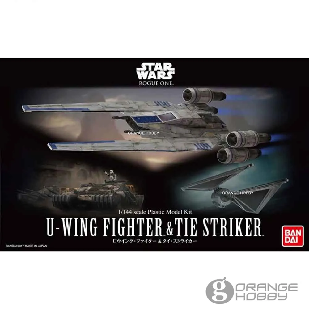 

OHS Bandai Star War RO 1/144 U-Wing Fighter and Tie Striker Set Assembly Model Kits oh