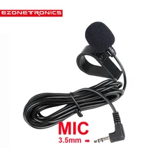 Hot Mini 3.5mm 50 hz-20 khz Profissional Microfone Microfone Microfone Externo para Carro DVD Player GPS para bluetooth Mãos Livres Chamada 3 m