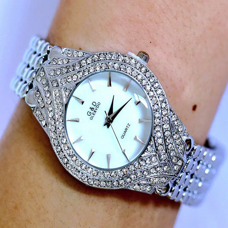 

2016 Popular Fashion Bracelet Watch Quartz Women Dress Wristwatch Free Ship