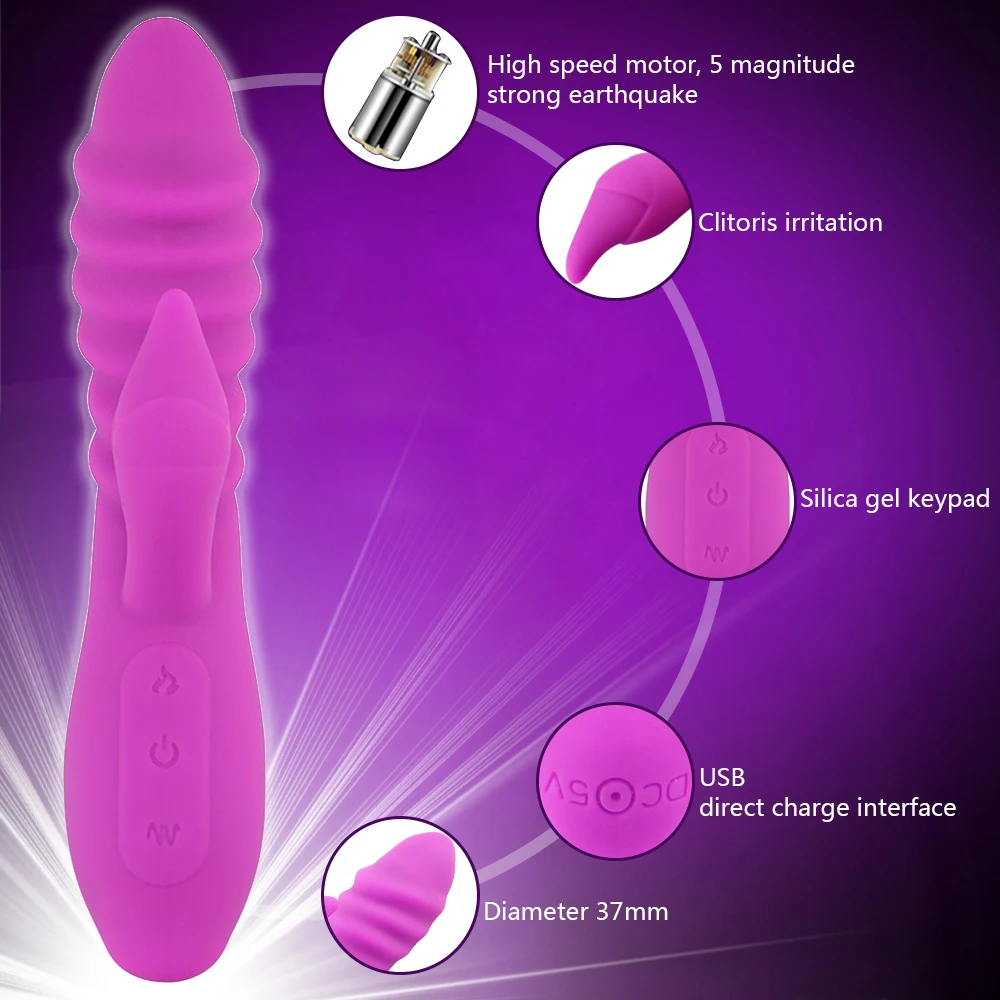 G-spot Vagina Vibrator Clitoris Stimulate Massage Adult Products Sex Toys for Woman High-frequency Vibration Masturbator