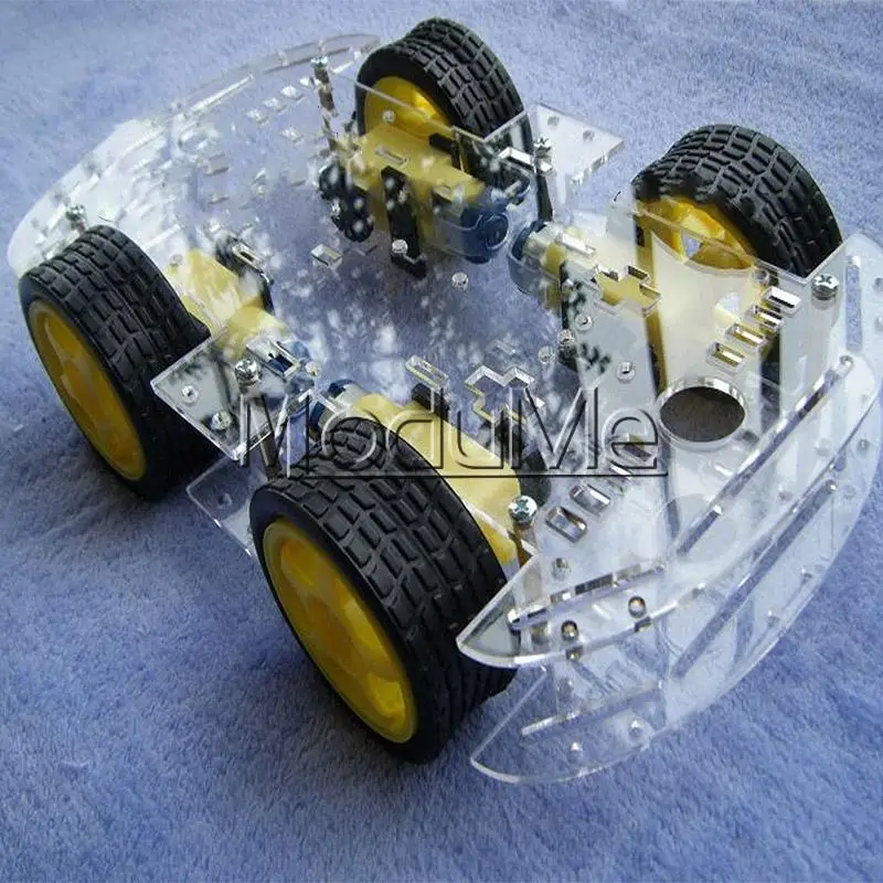 NEW 4WD Robot Smart Car Chassis Kits with Speed Encoder for Arduino M26 ...