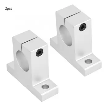 

2Pcs Aluminium Alloy Linear Rail Shaft Guide Support Bracket For Engraving Machine
