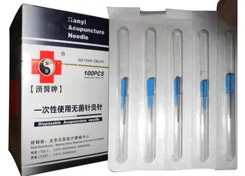 

HanYi Sterile Acupuncture Needles Single Use with tube 100pcs/box,disposable Acupuncture needle