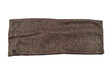 

P17160 Newest spring set good stretch gold metallic spandex shimmer plain bands fashion solid brown headwear headband for women